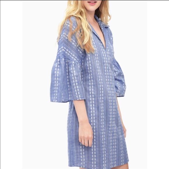 SPLENDID DRESS | blue patterned small dress - Picture 1 of 6